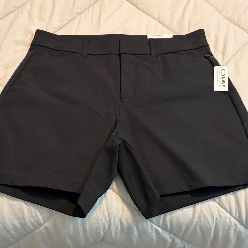Old Navy Black High-Rise Pixie Shorts